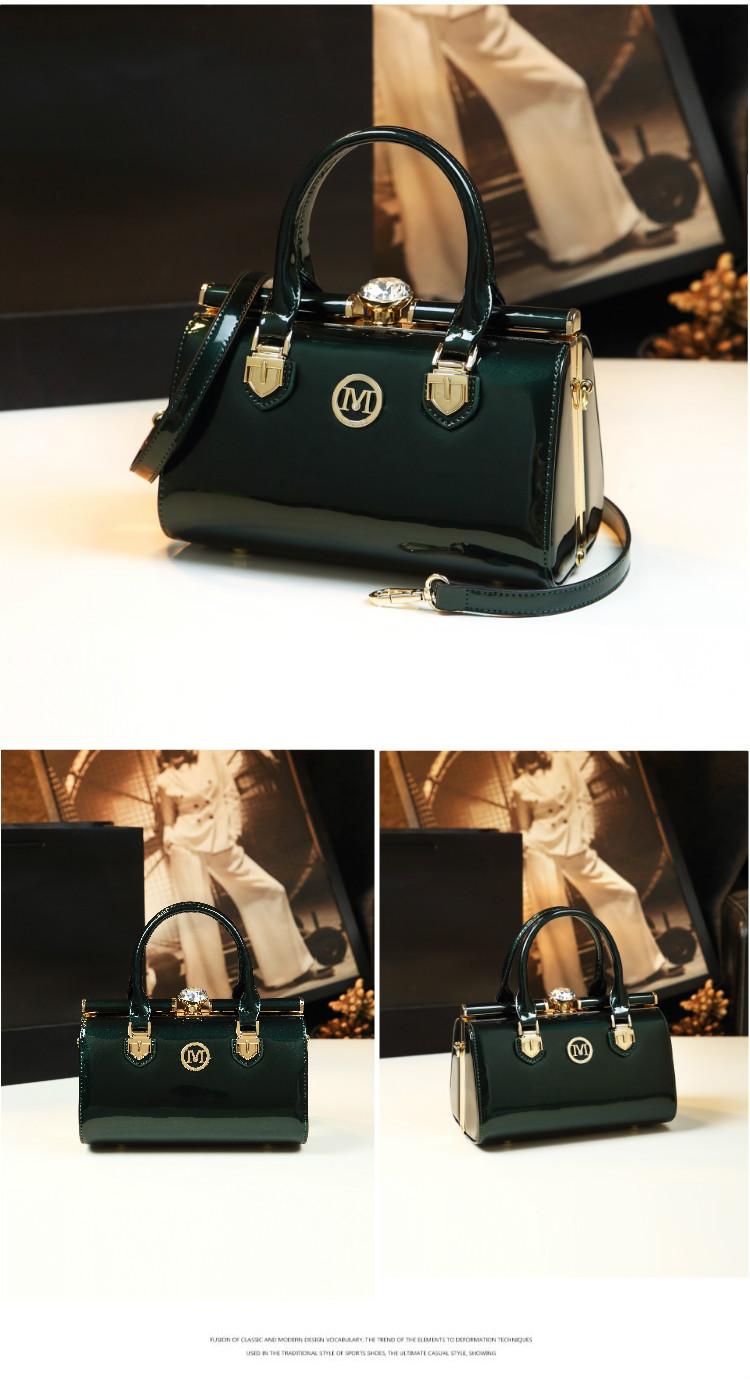 Elegant Matte Finish Handbag, Fashion Lock Closure Boston Bag, Vintage Style Commuter Crossbody Small Bag, Women's Stylish Shoulder Purse