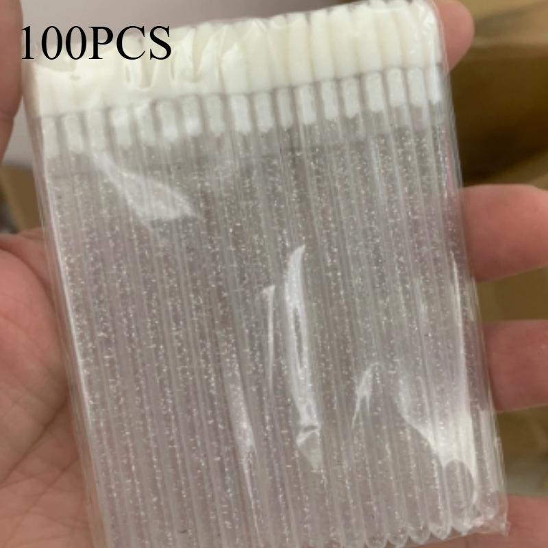50/100pcs Disposable Lip Lint-Free Applicators, Lipstick Testers Wands, Makeup Lip Brushes, Beauty Tool for Smooth Application