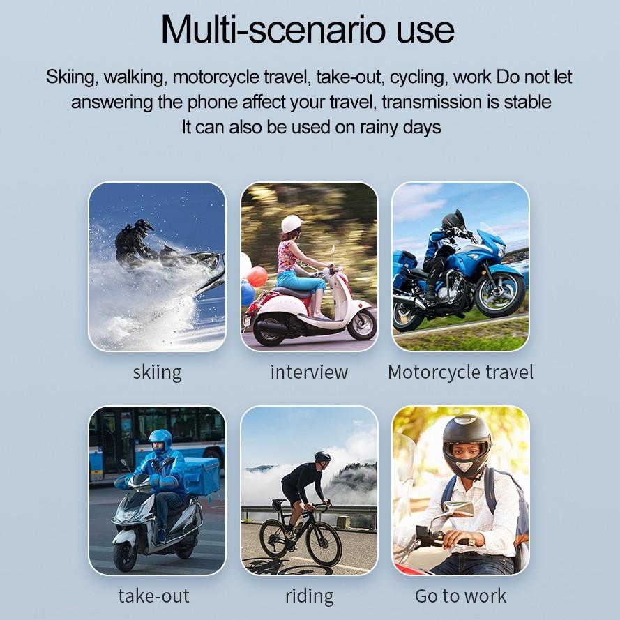 Y102x Motorcycle Helmet Headset, Bluetooth-compatible Intercom, Waterproof Ipx6, 1000mah Battery, Voice Control, Enhance Safe Riding Experience