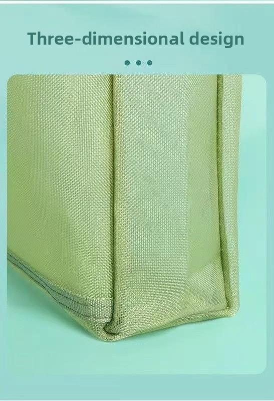 Premium Double Layer Transparent Study Bag Extra Large Capacity for Students Exam Papers Files and School Supplies Multi Compartment Handheld Document Organizer for Office and Classroom Use