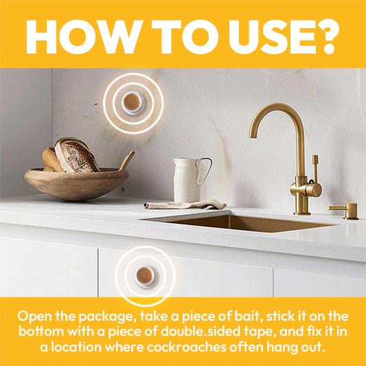 LENDOUYE Cockroach Gel Bait, Domestic Dormitory Kitchen Powerful Cleaning Cockroach Exterminator Cockroach Gel Bait Pest, Indoor Use, Roach Killer Gel for American, German and Other Major Cockroach Species, 8 Count cockroach bait WB