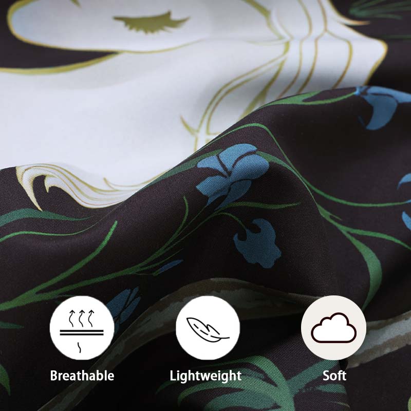 Unicorn Theme Reversible Bedding Set, Soft Polyester Duvet Cover and Pillowcase, Bedroom Decor, Comfortable and Stylish, Soft Bedding Sets