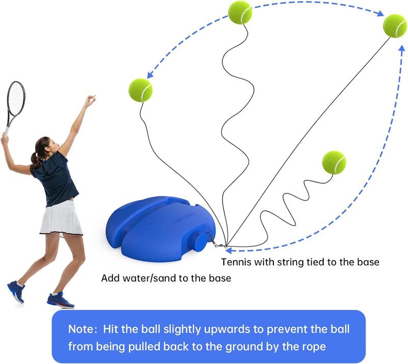 Tennis Trainer Rebound Ball, Solo Training Equipment, Portable Tennis Rebounder Kit, with String Balls, Suitable for Beginners Exercise Outdoor Tennis Trainer Rebound Ball, Solo Training Equipment, Portable Tennis Rebounder Kit, with String Balls, Suitable for Beginners Exercise Outdoor