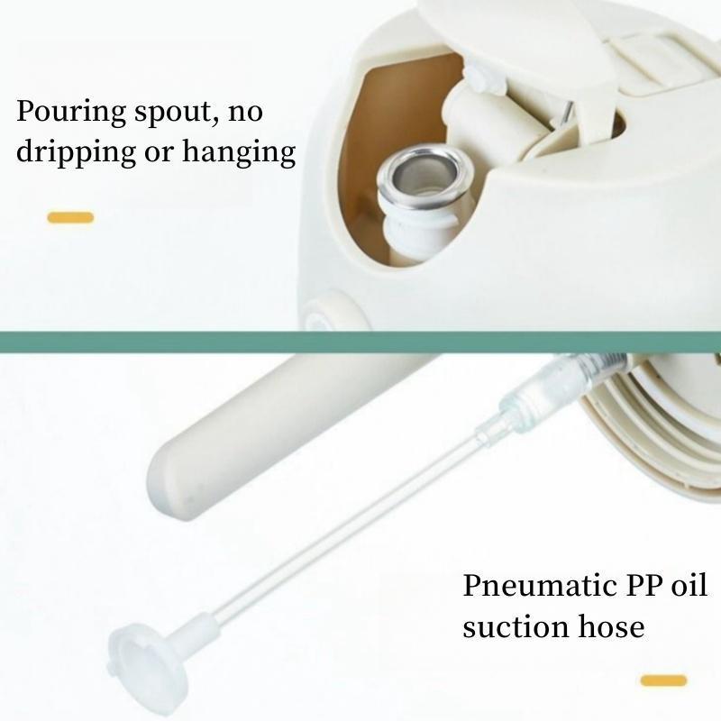 470ml Oil Sprayer Bottle, Bottle Original, Household Multicoloured Non-toxic Oil Dispensers, Automatic Opening & Closing Oil Sprayer Bottle, Reusable and Durable, White Clear Cooking Oil Sprayer Bottle, Kitchen Gadgets Spray Oil