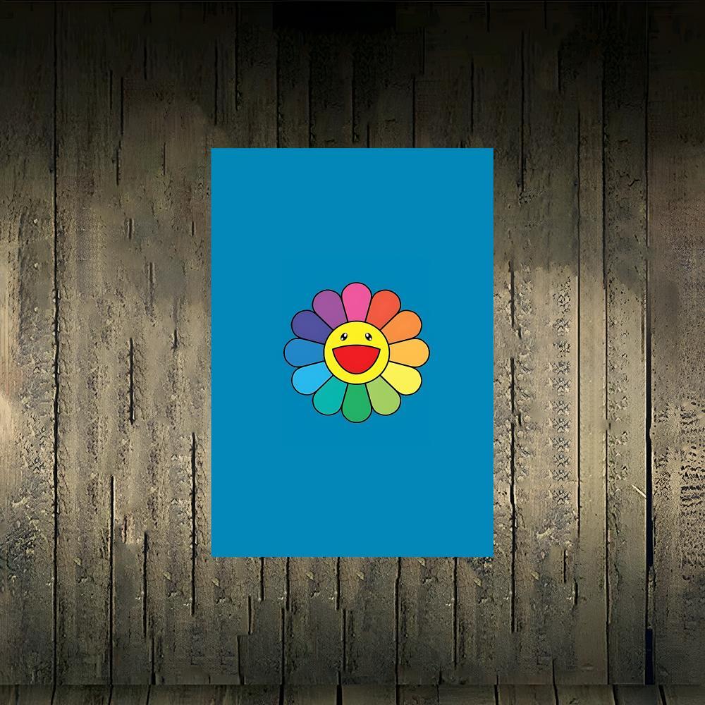 Murakami Takash Painting Fashion Poster Frameless poster pp Matte adhesive paper for Living room hallway bedroom