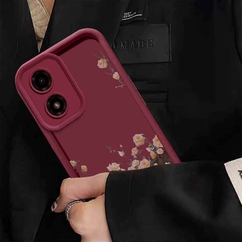 1 Piece Elegant flowers Stylish For Moto G04S 4G Case With Comfortable feel Finish Featuring Impact Resistant For Casual