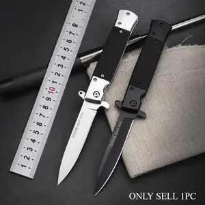 Outdoor Portable Folding Knife, High Hardness Multi-Use Stainless Steel Edc Pocket Knife, Ideal for Camping Hiking Fishing