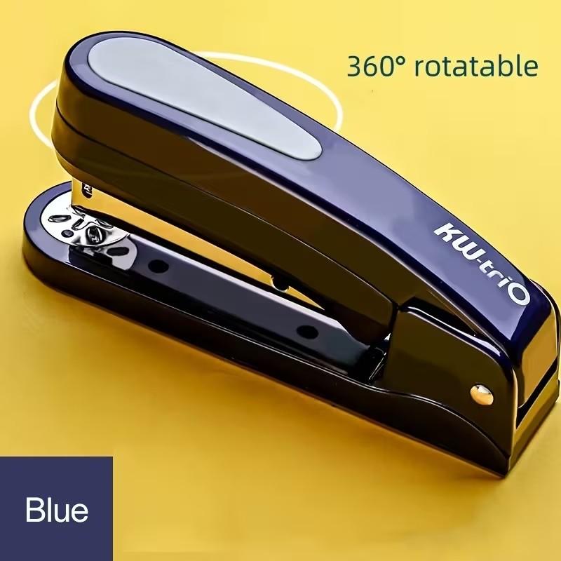 360 Rotatable Stapler, Uses 24/6 Staples, Effortless Long Stapler, School Paper Staplers, Office Bookbinding Supplies