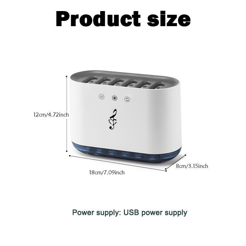 Smart Sound-Controlled Aroma Diffuser And USB Music Rhythm Humidifier, Aromatherapy Diffusers – 7-Color Adjustable Ambient Light, Multi-Mode Mist Aromatherapy Lamp For Home, Bedroom, And Office, USB Powered Humidifier