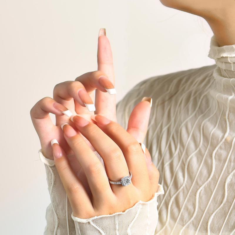 1.5ct Cushion Cut Synthetic Moissanite Ring  Women Wedding Ring for Birthday Gifts Ring Band, fine Jewelry R047