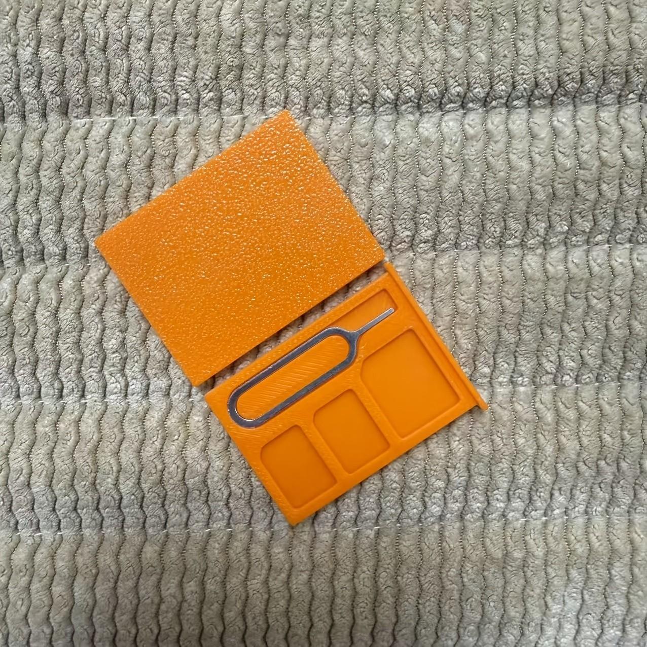 1PC SIM Card Storage Case, Portable SIM Card Case, Includes SIM Eject Pin, Mini Portable Compact Design, Shock- and Dust-Resistant, Secure Storage for SIM and TF Memory Cards, Mobile Phone and Digital Accessories