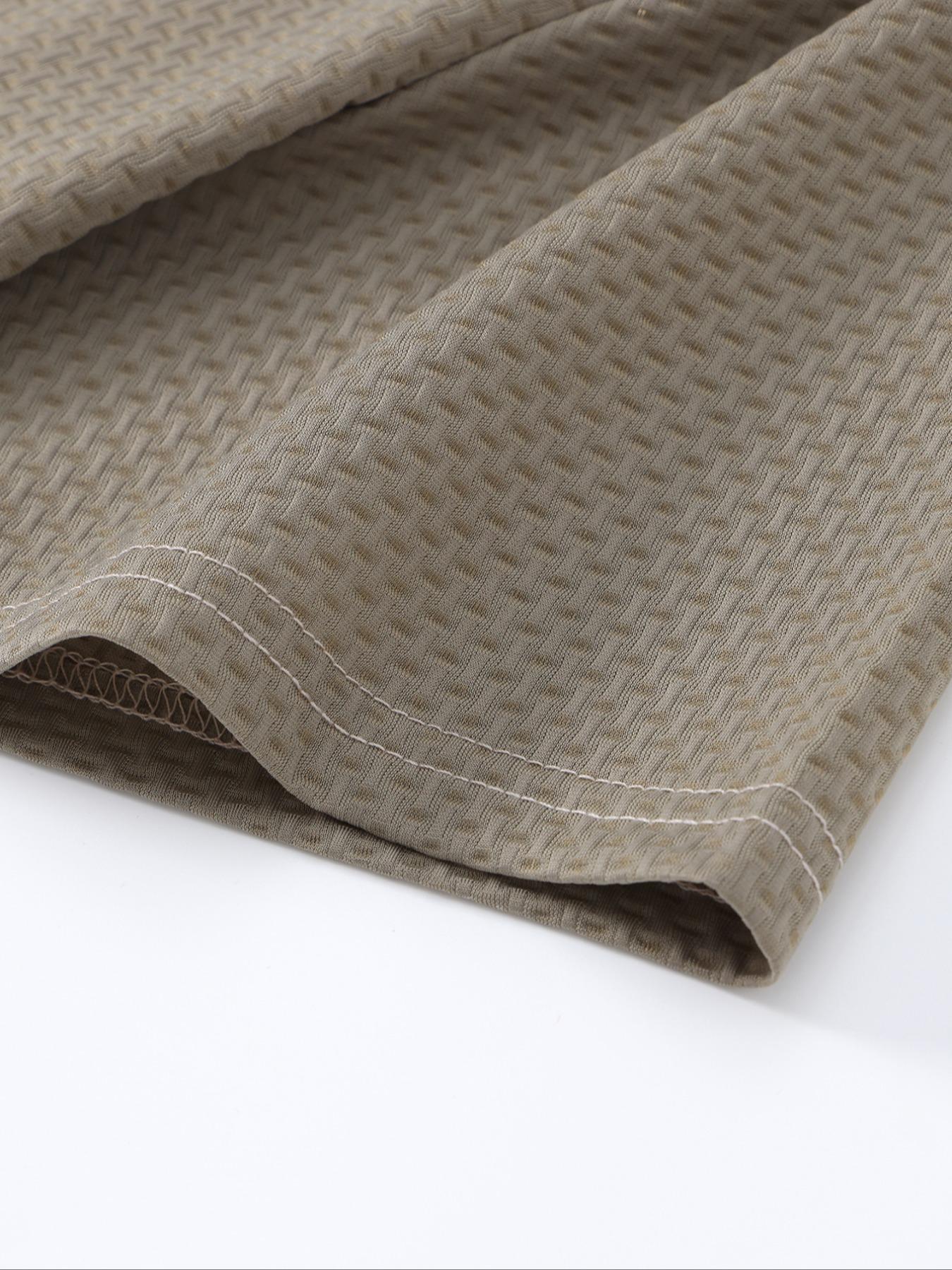 Men's High-End Polo Shirt, Summer Casual Fitted Short Sleeve, Print, Quick-Dry Fabric, Outdoor Sports & Leisure Wear, Perfect Birthday Gift!