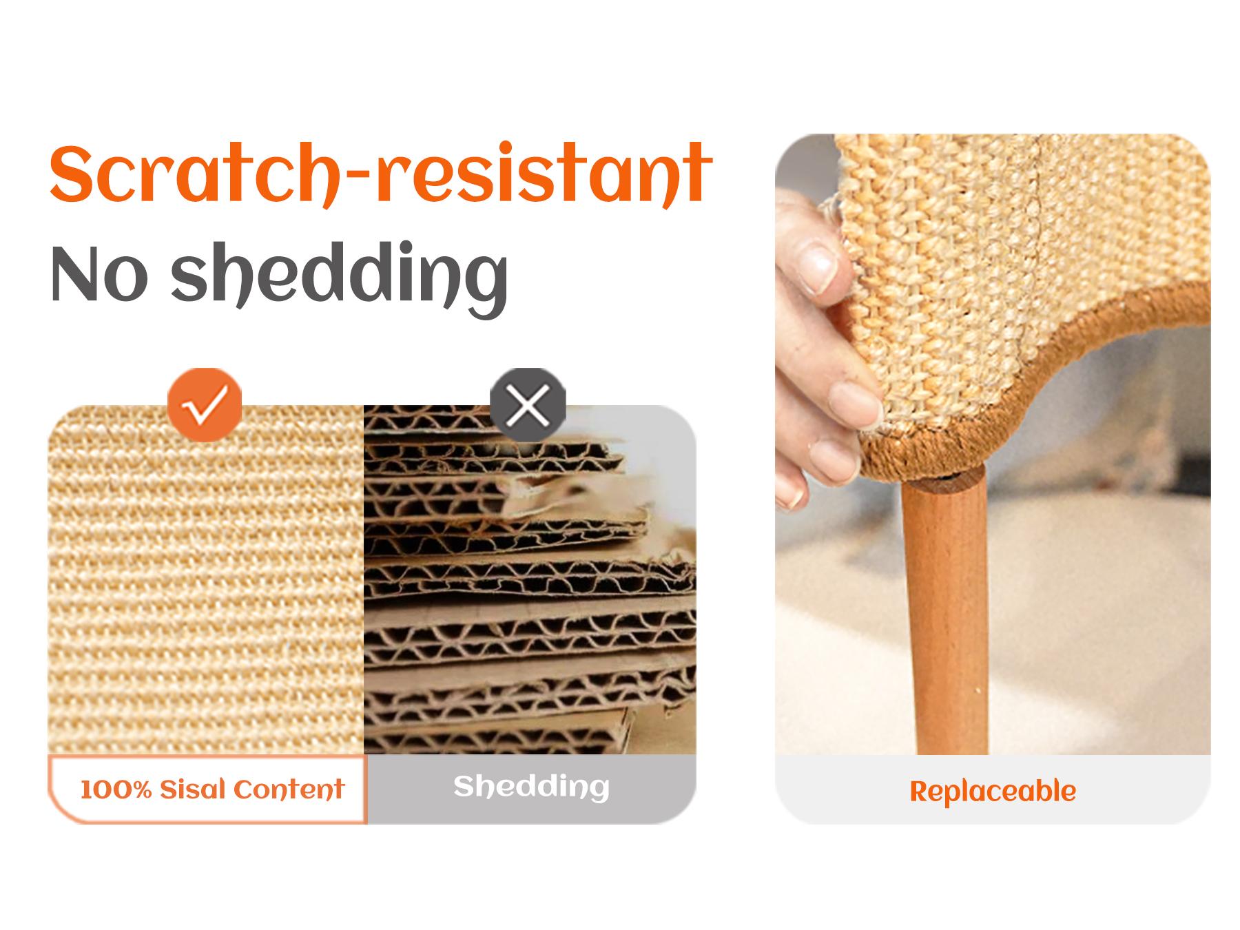 Sisal Cat Scratching Bed, Nartural Sisal Wear-resisitant Cat Scratcher, Cat Paw Pad for Large Cats, Cat Scratching Board Protects Cat From Scratching, Wooden Cat Home Furniture Sisal Cat Scratching Bed, Nartural Sisal Wear-resisitant Cat Scratcher, Cat Paw Pad for Large Cats, Cat Scratching Board Protects Cat From Scratching, Wooden Cat Home Furniture