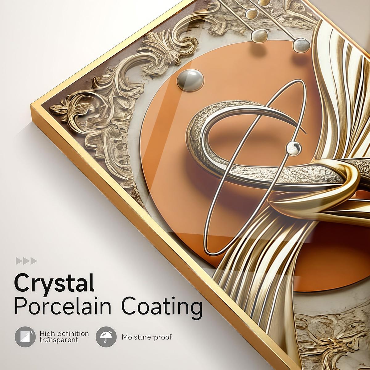 3 Counts Aluminum Alloy Framed Painting, Abstract Gold And Beige Geometric Art Pictures, Home Decoration For Living Room, Bedroom, Office, Restaurant, Hallway Wall Decor, Odorless Print Artwork, Luxury Perfect Gift For Friends And Family