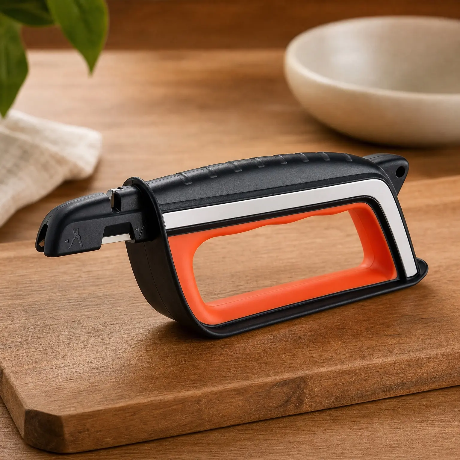 All-in-1 Knife & Garden Tool Sharpener for Lawn Mower Blades, Axes, Hatchets, Machetes, Pruners, Hedge Shears, Scissors – Gardening Sharpening Tool, Gifts for MenGift