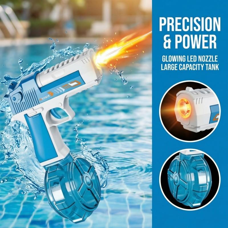 Portable Automatic Electric Water Gun, Handheld Pulse Water Gun, Outdoor Beach Pool Toy, Teen Birthday Gift, Summer Party Toy