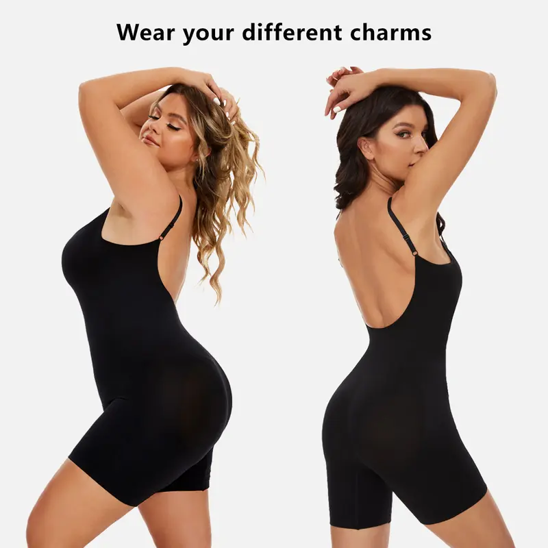 Product Introduction of VVL Seamless Shapewear for Women Butt Lifting and Tummy Control Bodysuit Vest with Spaghetti Straps Daily Fashion Minimalist Style 12