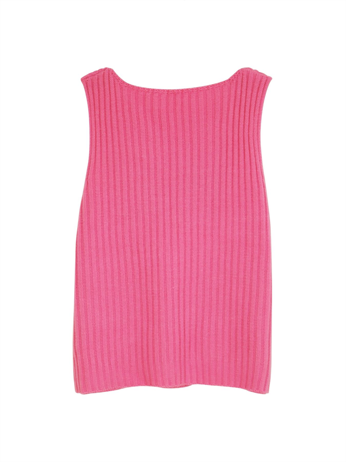 Women's Flag Graphic Print Split Hem Sweater Vest, Casual Fashion Round Neck Sleeveless Jumper Vest for Summer, Ladies Knit Clothing for Daily Wear