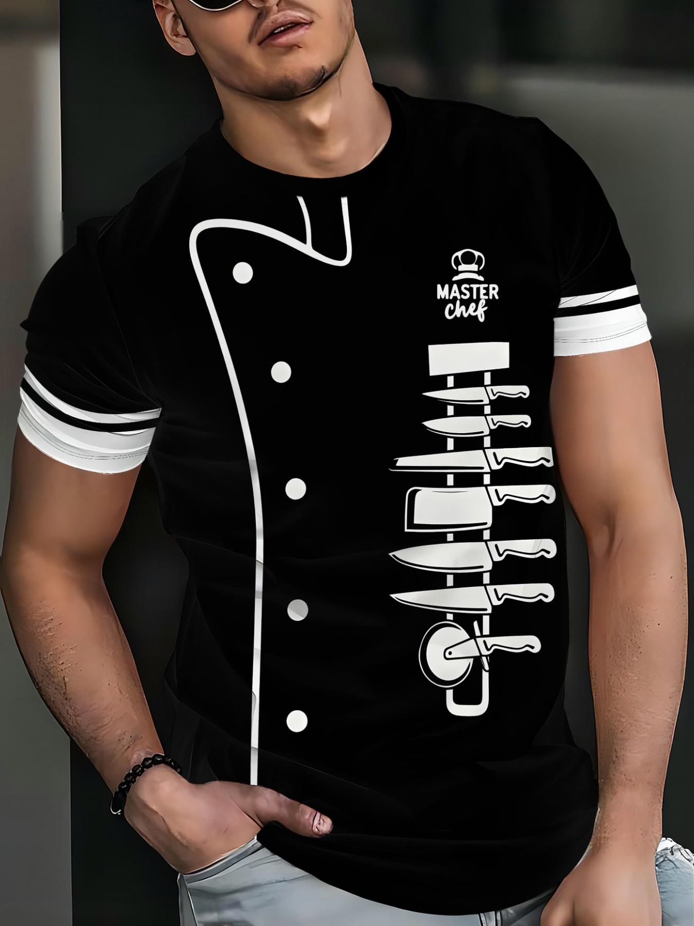 High-Quality Men's Quick-Dry Short Sleeve T-Shirt, Summer New Business Casual Round Neck Top, All-Over Print, Breathable, Fitted, Four Seasons Wear