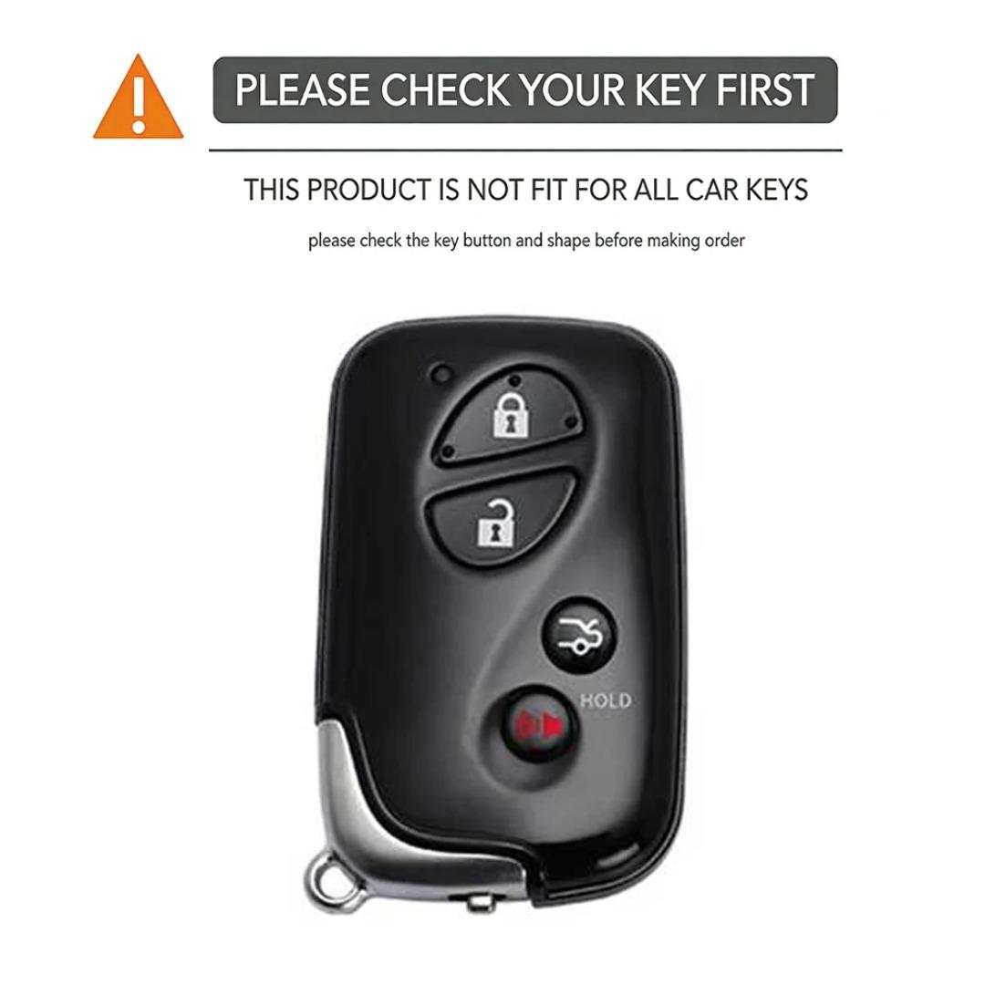 Keychain For Lexus CT200h GX460 IS250 IS350 RX450h ES330 ES350 LS460 GS300 450h 460h 4Buttons Remote Silicone Key Fob Cover Case