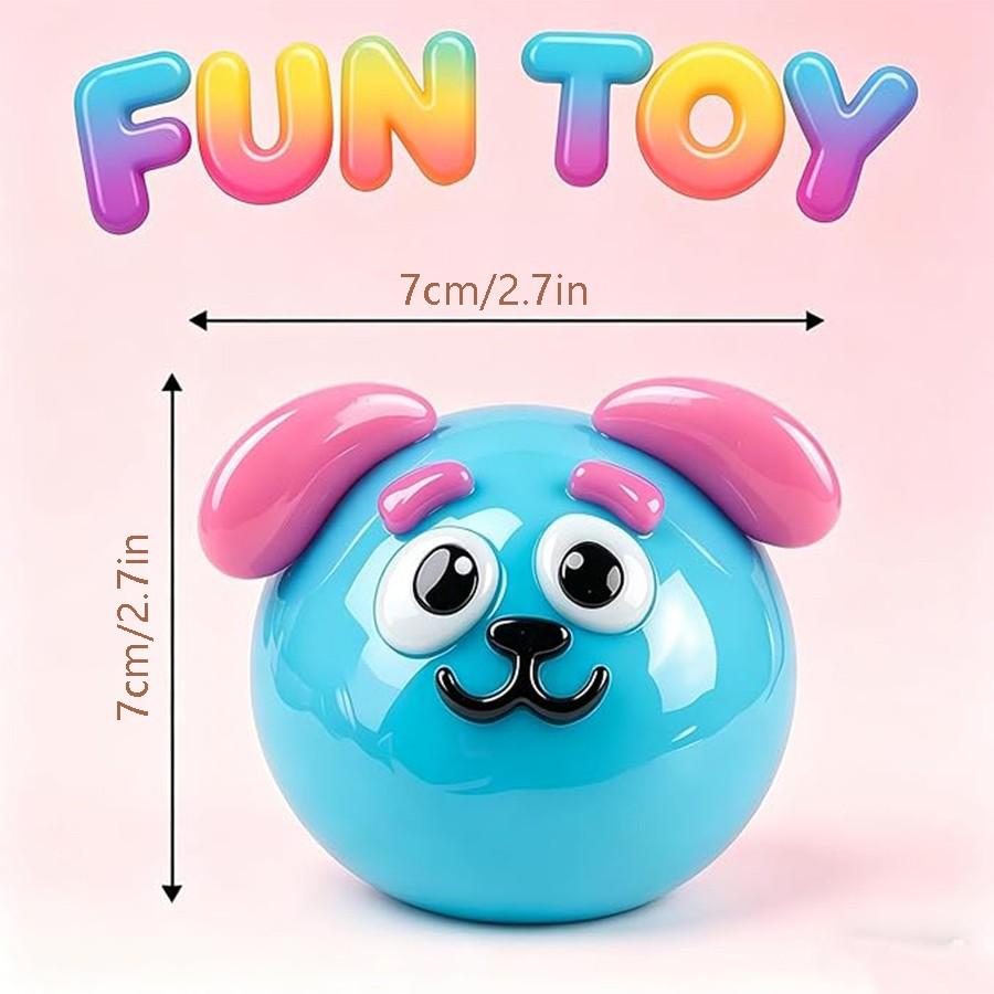 LDSK Smushers Squishy - Curiosities Smushers Dog Face Swap Squishy Soft Moldable Cute Slow Rise Relaxing Sensory Fidget Relief Anxiety Stress Fun with Interchangeable Faces for Tactile Play Fun