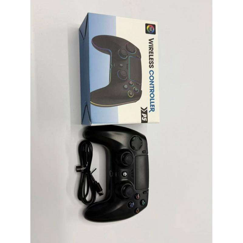 Wireless Hall PS5/PRO No Stick Drift Controller for PS5, PC, Mac, Steam Deck & Mobile - Bluetooth 5.0 Gamepad with Hall Effect Sticks, Touchpad, 6-Axis Gyro, Turbo,3.5mm Jack & Charging Cable