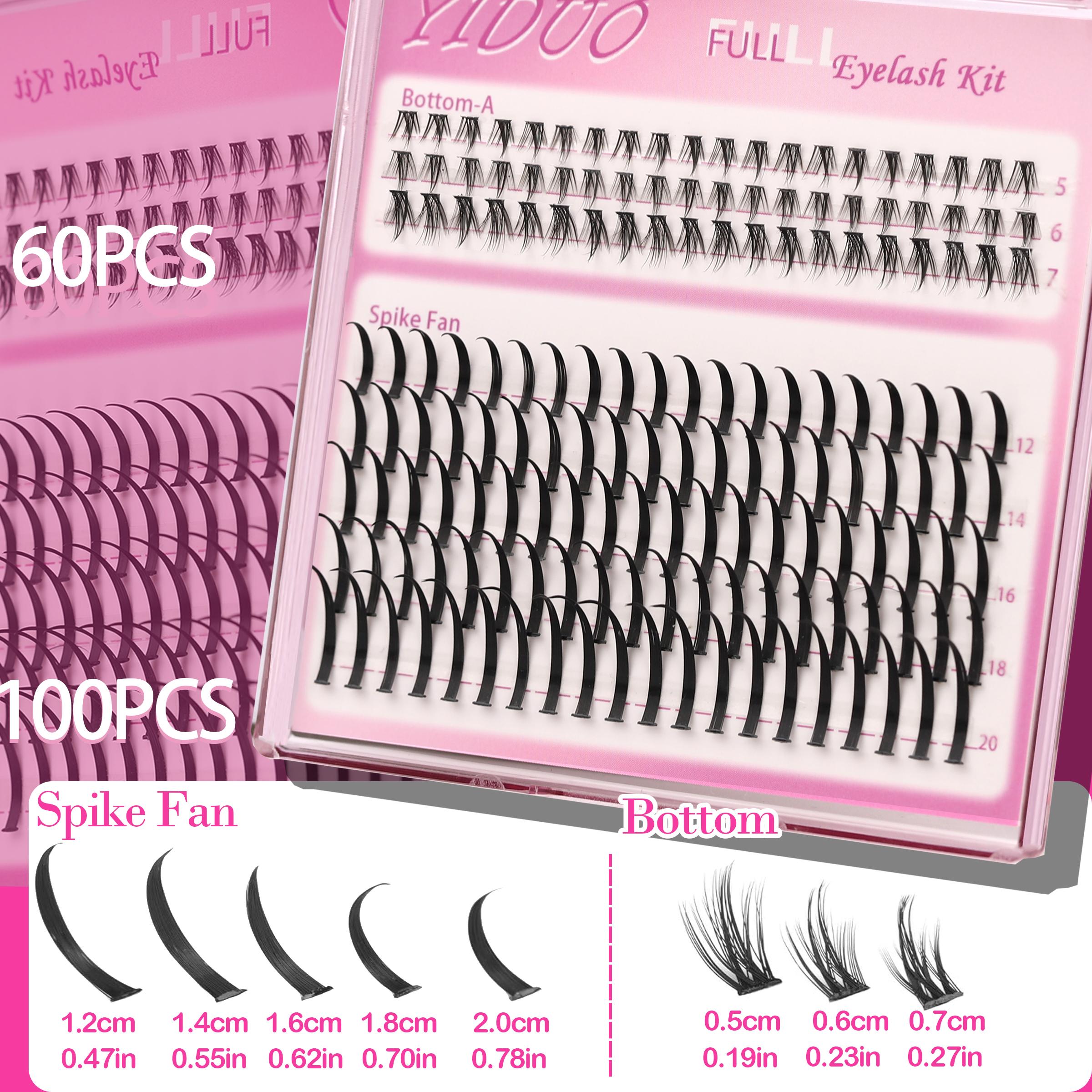 Lash Clusters and Bottom Lashes Wispy Eyelash Clusters D Cluster Eyelash Extensions Spike Individual Eyelashes Eyelash Falsies (5-6-7mm, 12-14-16-18-20mm)