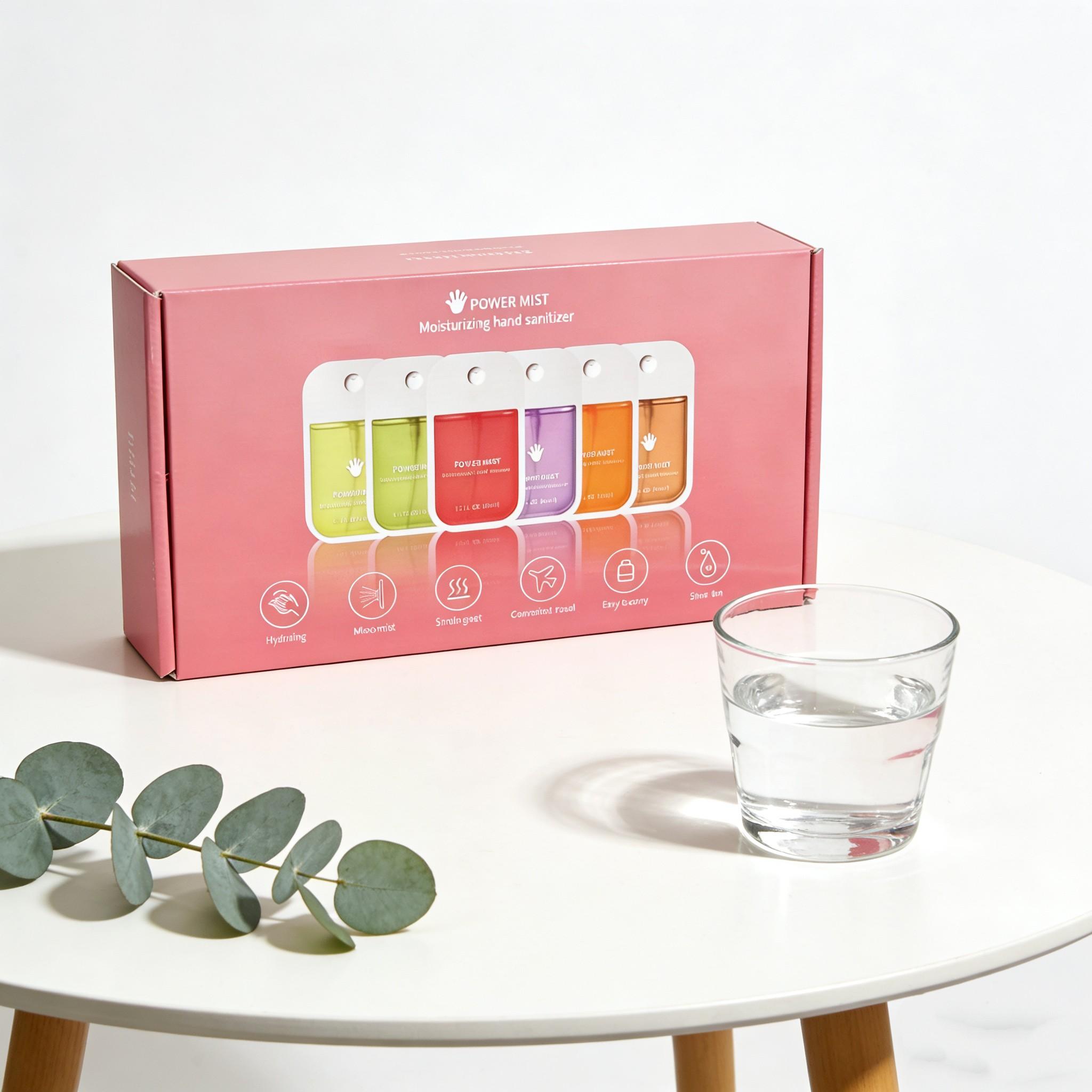 6pcs/box Alcohol-Free Hand Sanitizer, Moisturizing & Non-Sticky, Essential for Kids & Home, 6 Fragrances Daily Use