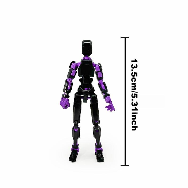 3D Printed Robot Model, Fully Assembled, Multiple Joints, Activity Joint Design, Action Figure, Perfect Desktop Decoration Gift, Easter & Halloween Gifts