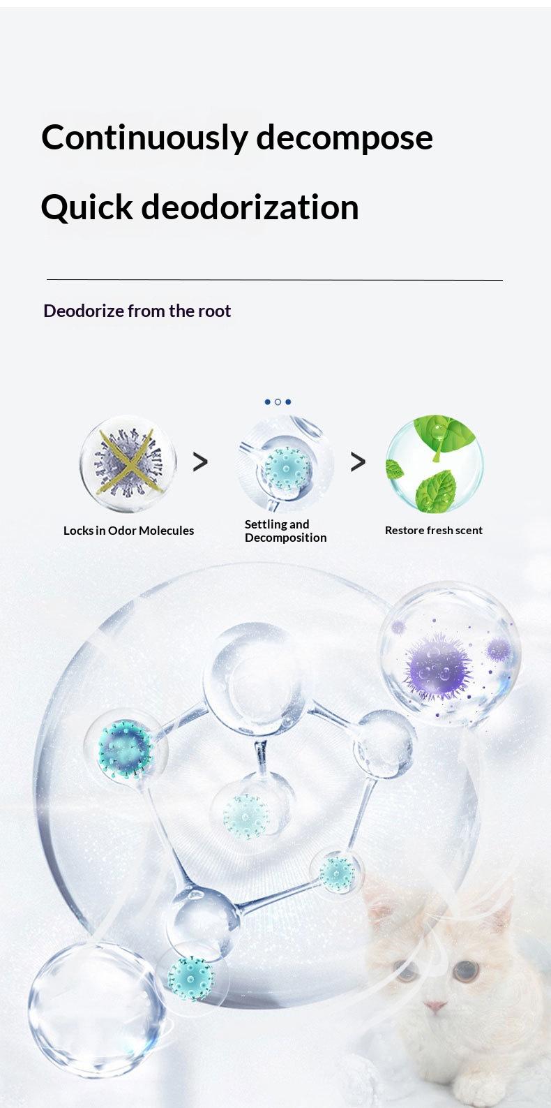 Cat Litter Box Cleaner, Antibacterial Mite Remover, Fresh Air Pet Deodorizer, Pet Supplies Toy Washer, Essential Pet Care Product