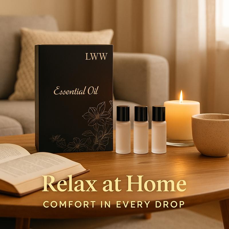 LWW Car Diffuser Refill Kit - 3 Pack (10ml Each) Long-Lasting Fragrance for Car, Home & Office