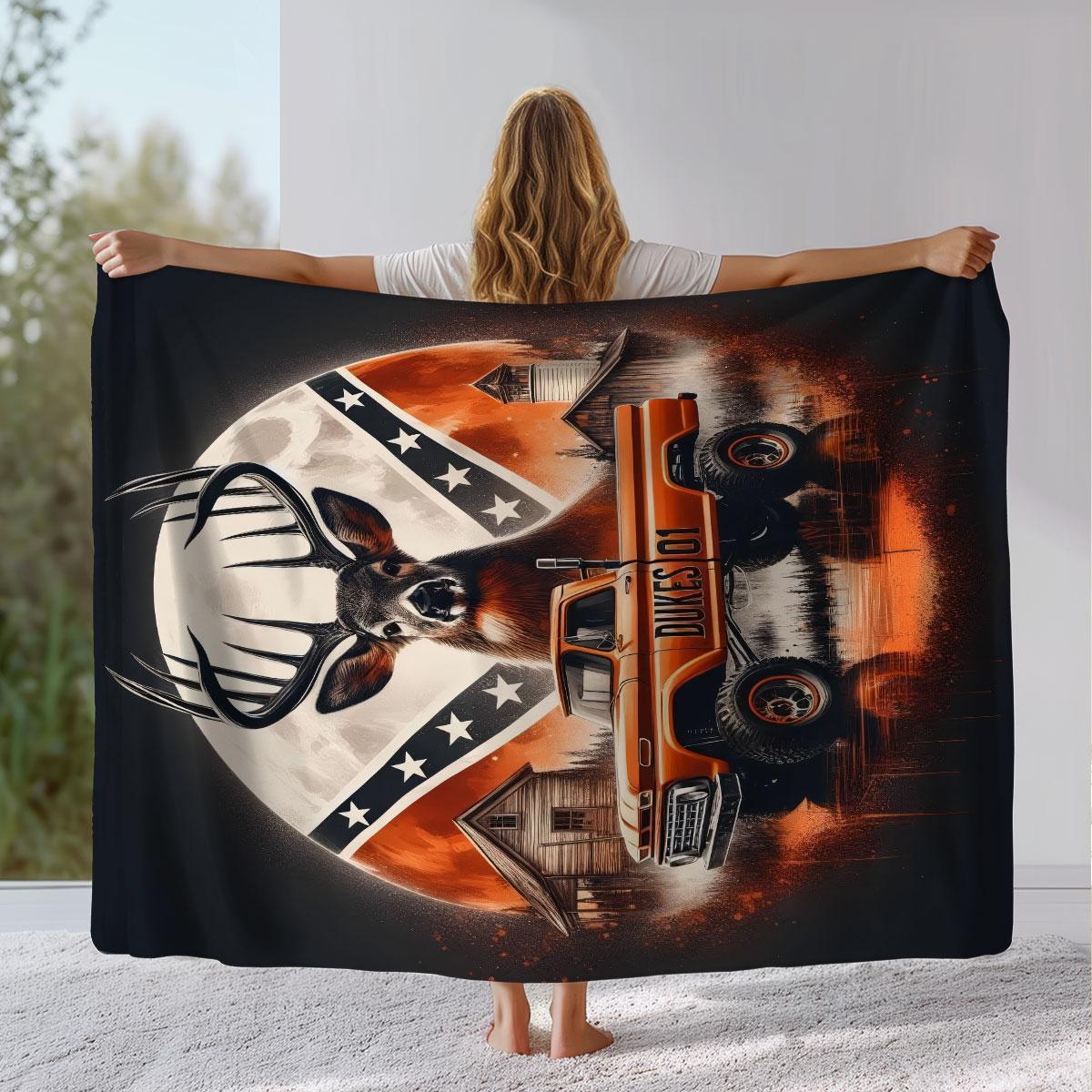 Plush Picnic Blanket, Soft & Cozy Design, Perfect for Camping & Outdoor Use, Ideal Gift for Nature Lovers, Durable Plush Material, Outdoor Camping Supplies