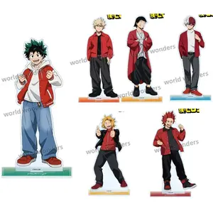 New Anime My Hero Academia Acrylic Stand Model Figure Cosplay Plate Holder Topper Fans Christmas Desk Decor Plate Gift