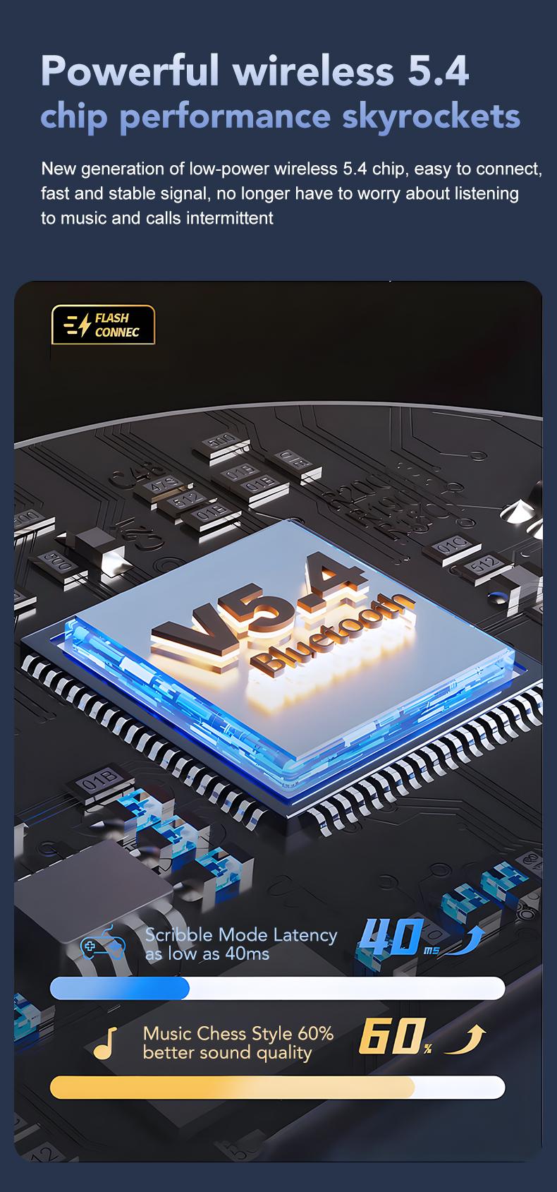 ERAZER X8 AI Smart Translation Headphones Bluetooth Support 135 Languages Wireless Gaming