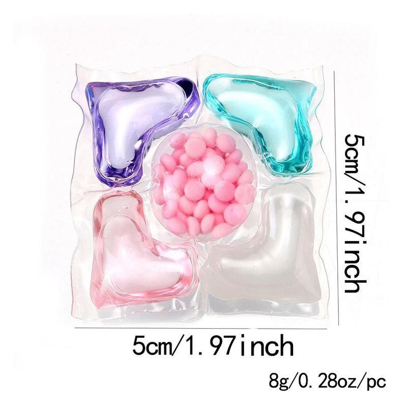 5-In-1 Laundry Detergent beads, 50pcs/120pcs Scent Booster Laundry capsules 💐 Concentrated Liquid Fabric Softener, Fruit Scented, Strong Stain Removal, Color Protection 👕✨, Laundry Detergent Balls, Laundry Pods Laundry Tools & Accessories