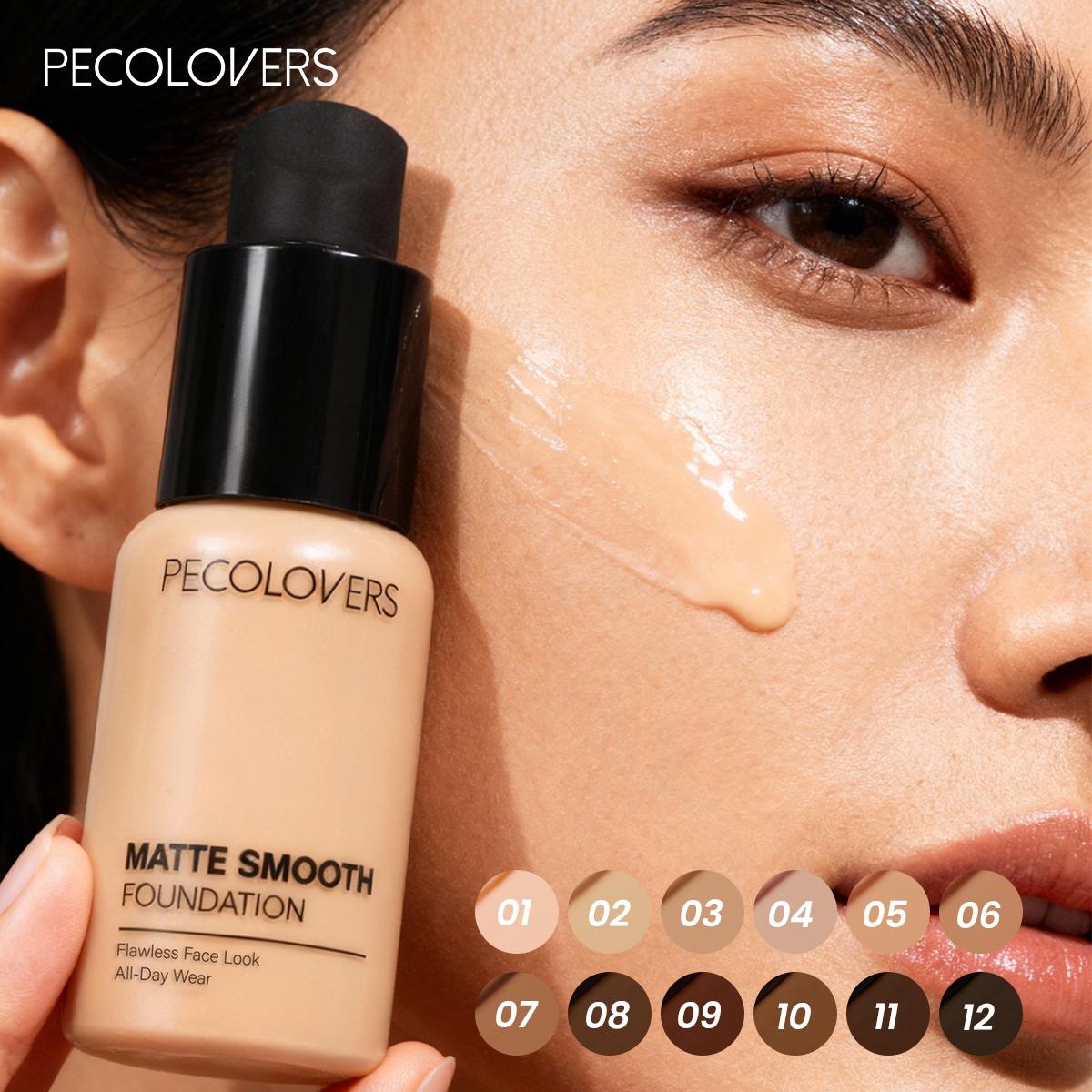 1Pc Liquid Foundation - Full Coverage Face Base, Long-Lasting For Daily & Party Wear, Light And Medium, Dermatologist Approved Cosmetic, Face Cosmetic, Cosmetics Products