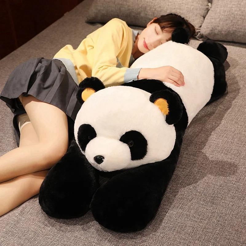 50cm Giant Panda Plush Toys Soft Sleep Pillow Cartoon Animal Bear Stuffed Baby Doll Classic Kids Birthday Christmas Gifts