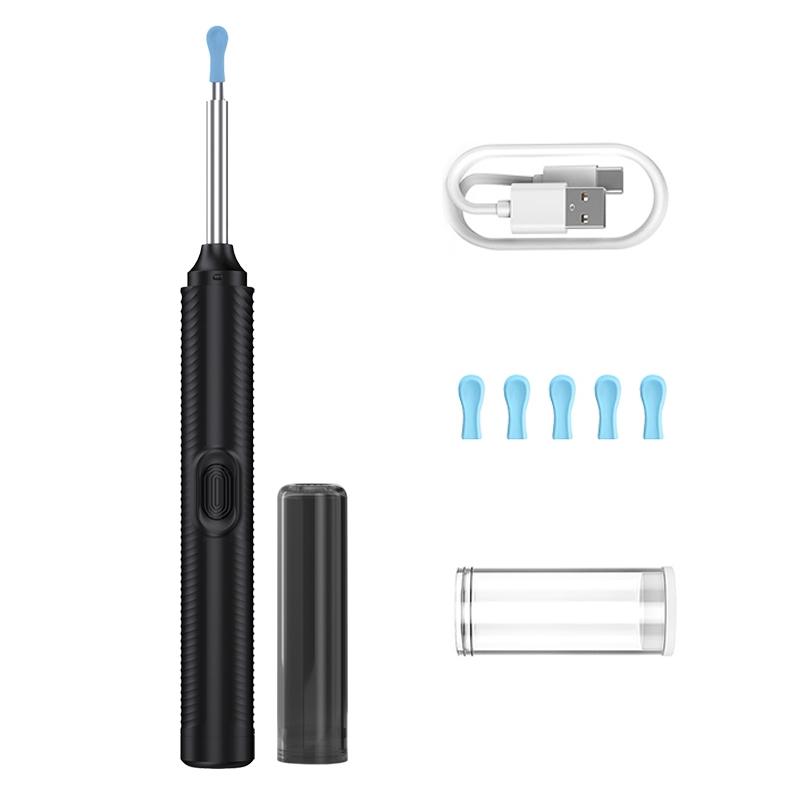 Intelligent Visual Ear Scoop, 1 Set Ear Wax Remover With Camera & 5 Ear Digging Tools, Rechargeable Ear Wax Removal Kit for Smartphones