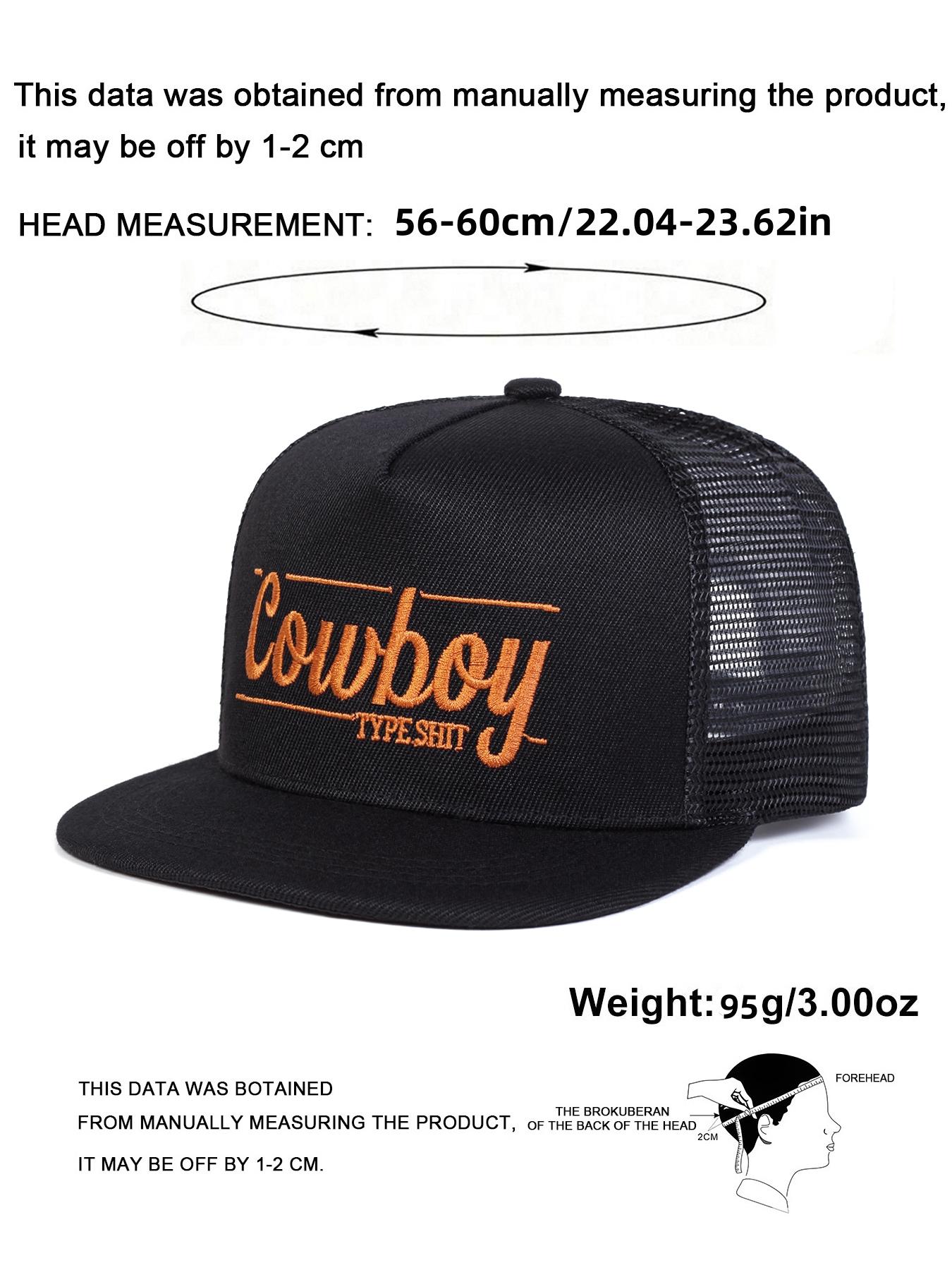 Cowboy Hat, Casual Outdoor Sports Hat for Men & Women, Adjustable Size Hat for Daily Wear, Fashion Accessories for Travel & Daily Wear