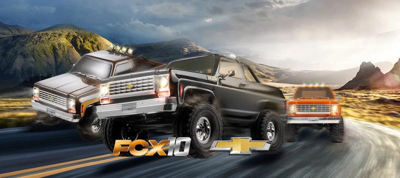 FMS 1/10 RC Crawler FCX10 Chevy K5 Blazer RS (does not come with Charger and battery) RC Car Officially Licensed Car Model RC Pickup Truck Hobby RC Offroad Rock Truck DIG/4WD/FWD 11CH 2.4GHz Remote Control Car for Adults Included Gifts