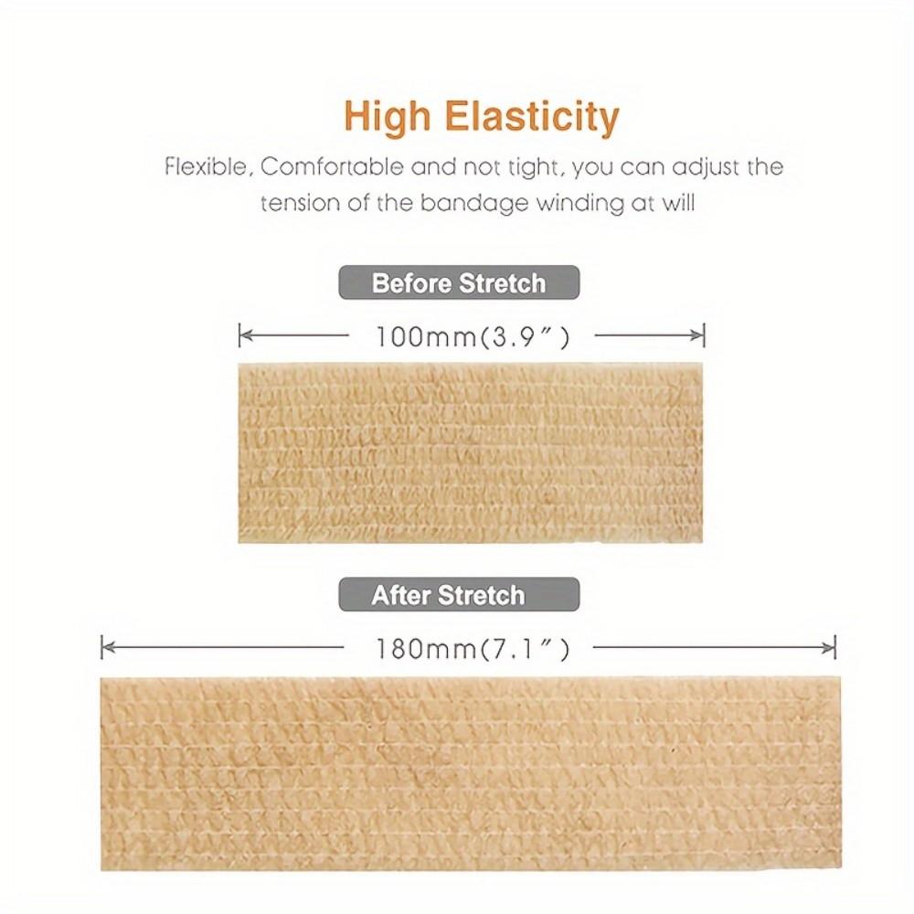 1pcs 5cm Wide 4.5m Long Finger Bandage, Self-Adhesive Elastic Breathable Sports Wrap, Athletic Support Tape for Active Use