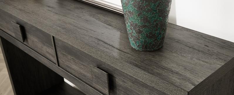 ONBRILL 47" Console Table with Drawers, Narrow Entryway Table with Open Storage Shelves, Mid Century Modern Hallway Accent Tables Behind Couch Table for Living Room【BlackFridayDeal】