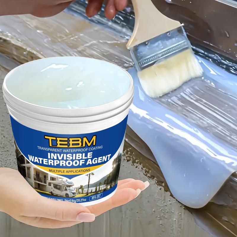 Transparent Invisible Sealing Waterproof Glue, Long Lasting Adhesive, Multi-Functional RV Roof Leak Proof Coating, Effective Waterproof Sealant for Home and RV Leaks Repair