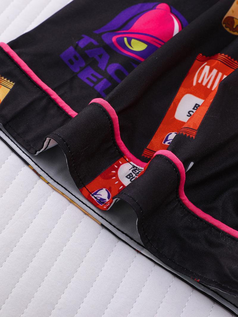 Women's 2-Piece Full-Body Snack & Beverage Print Sleepwear Set (Short Sleeve & Shorts) - Soft Comfort Top with Small Pockets, Turned-Down Collar, Button Closure, Elasticated Waistband, Suitable for Year-Round Home Wear - Button Front Shorts Pj Set