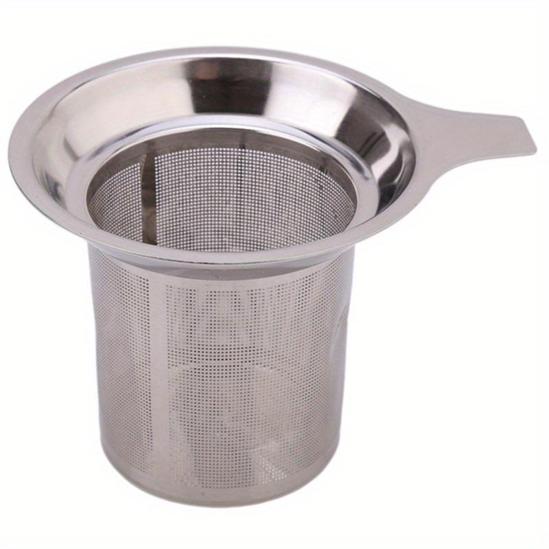 1pc Creative stainless steel tea strainer Bring a tea cup with a mesh separating tea maker Tea filter
