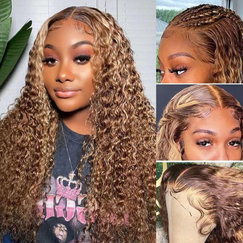 [NEW IN] YAWAWE HAIR Highlight Water Wave Pre Bleached Tiny Knots Pre Cut Lace 13X6 Wear Go Glueless Wigs With Drawstring Effortless Install Ear to Ear Human Hair Wigs For Beginners