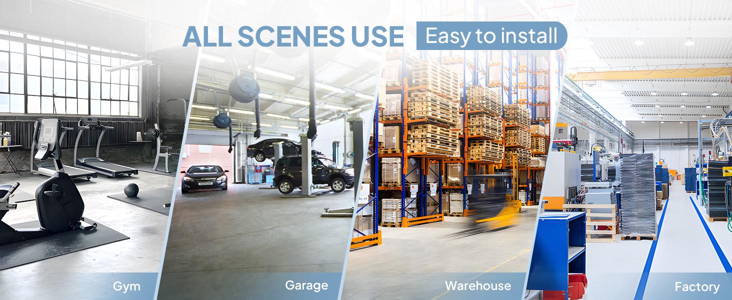 ROVSUN 20'' Floor Fans, High Velocity Heavy Duty Metal Industrial Floor Fan for Commercial & Residential, High Power Fan with Adjustable Tilt, Metal Box Fan for Garage, Gym, Bedroom, Shop, UL Listed