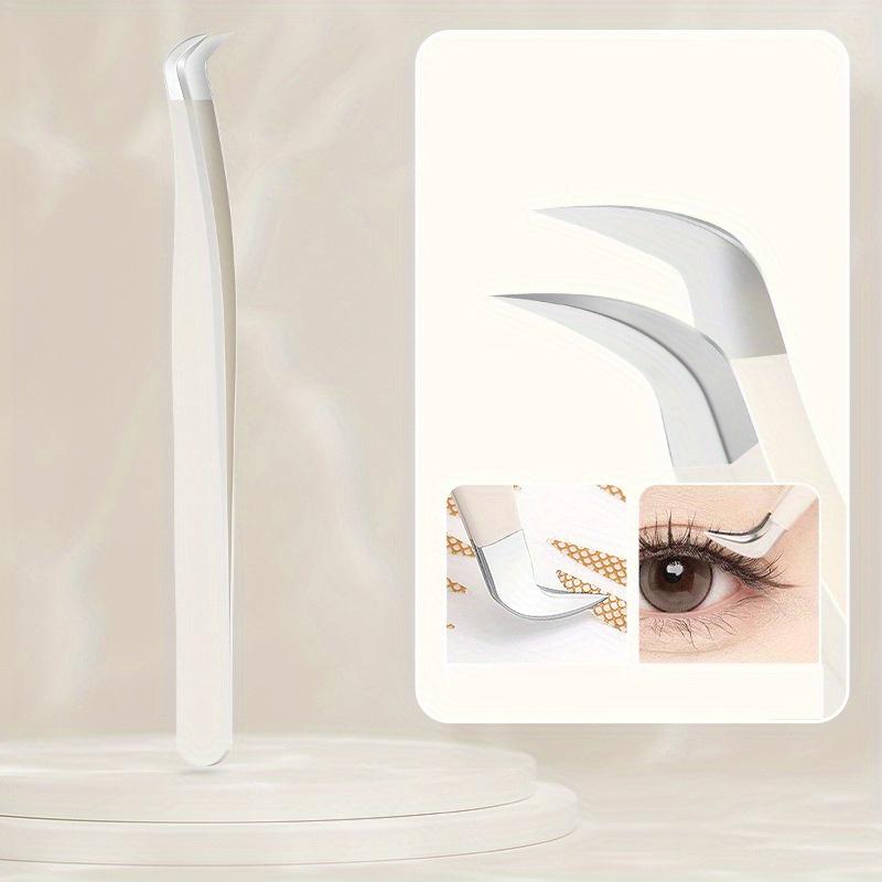 1pc Eyelash Applicator Tool DIY Lash Tweezers Curved Eyelash Tweezers For Easy Lashes Application And Removal