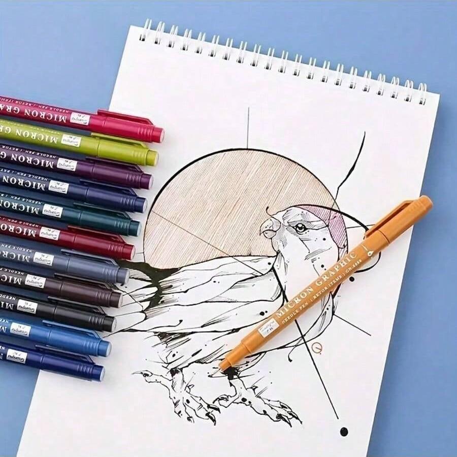 Versatile Pen for Writing & Drawing, Ideal for Beginners Doodling & Professionals Hand-Drawing, Perfect for Students Artists