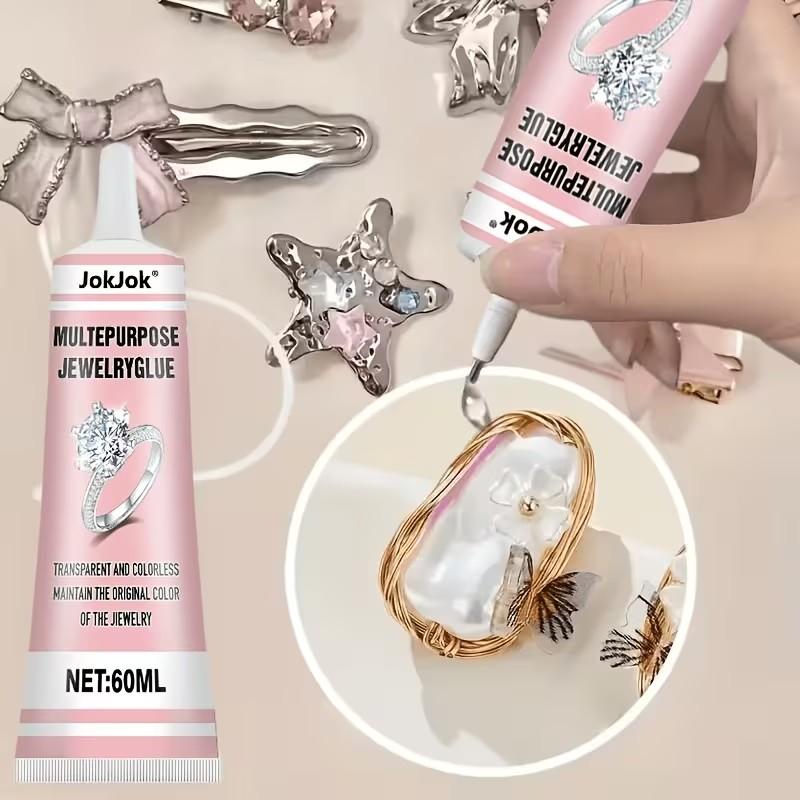 Jewelry Making Glue, Strong Adhesive for Nail Art, Transparent After Curing, Suitable for Metal, Plastic, Ceramic, Rubber, Jewelry